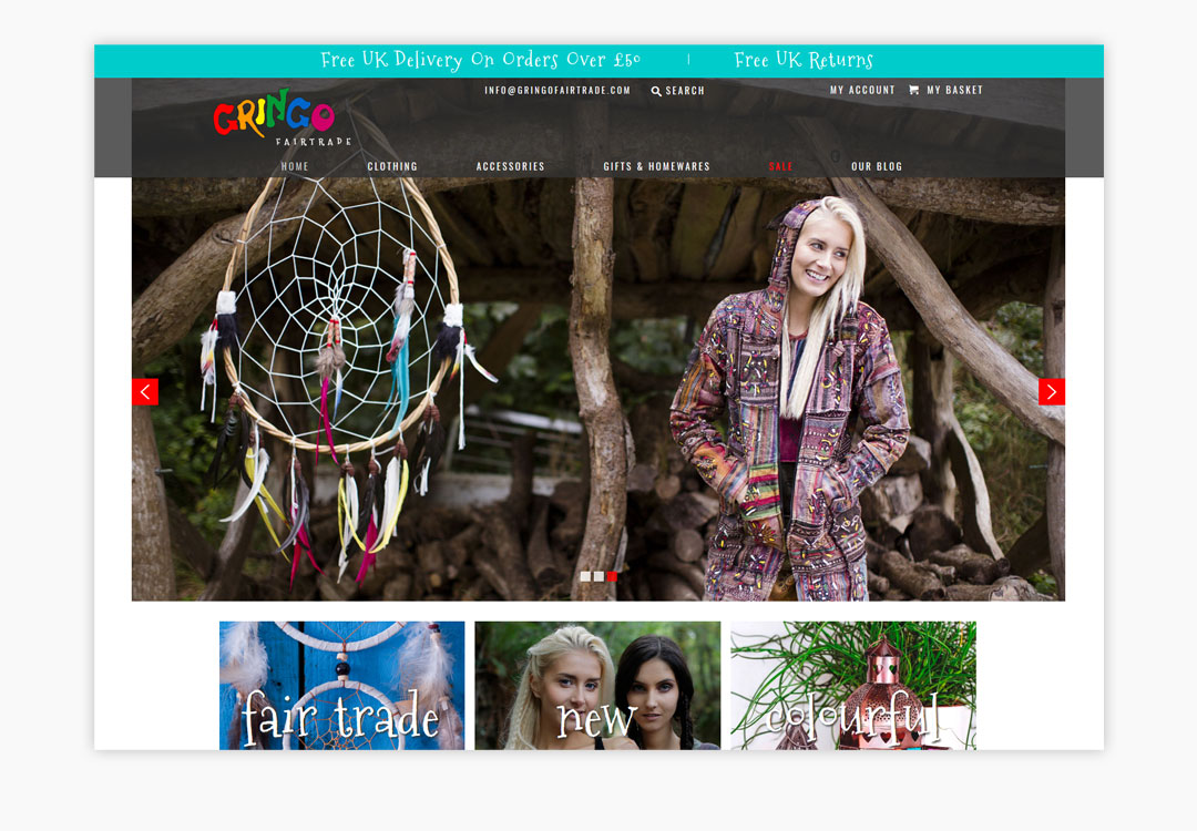 Gringo Fair Trade Homepage