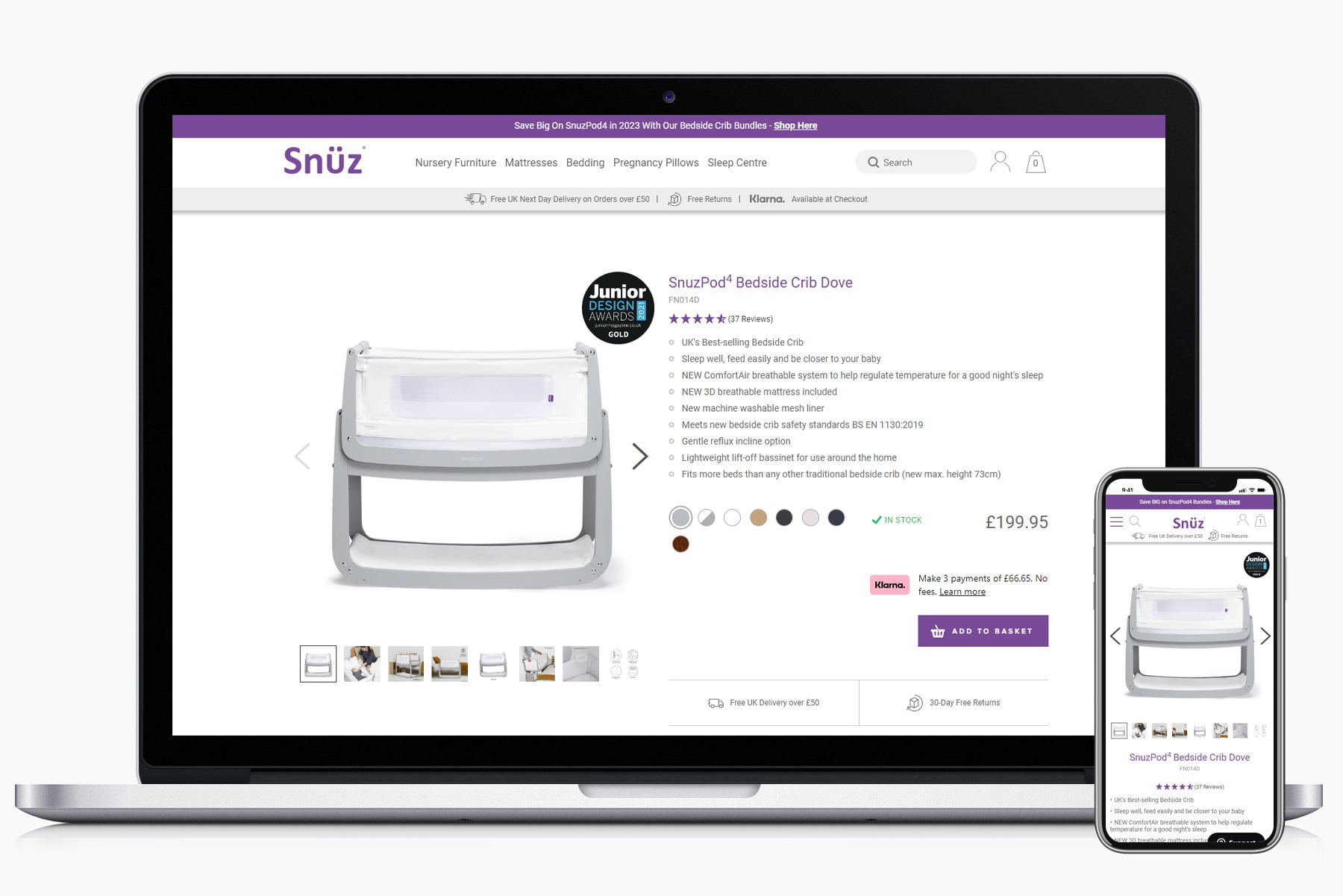 Snuz Product Page