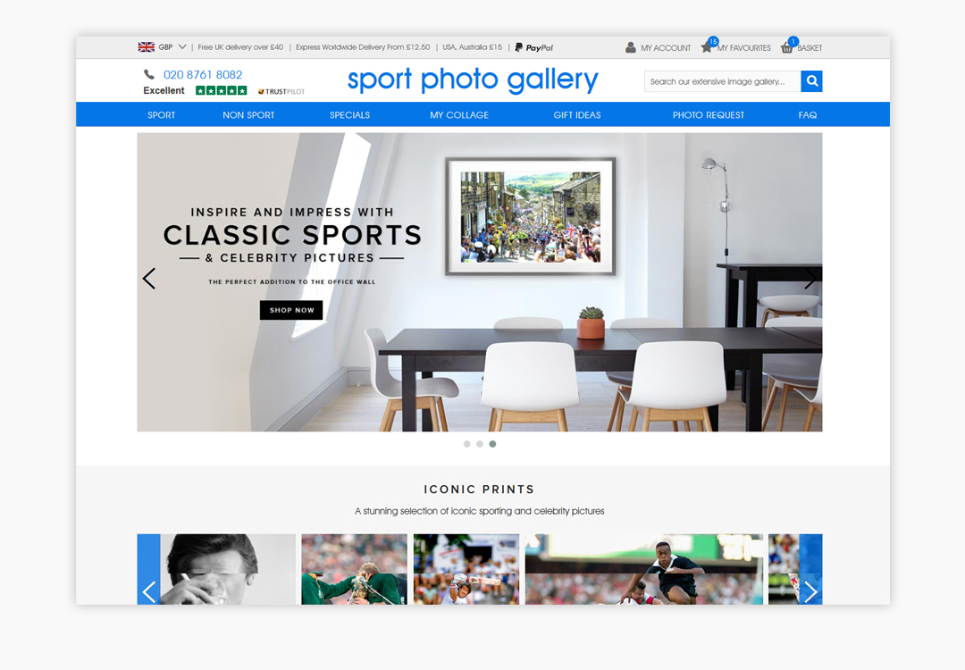 Sport Photo Gallery Homepage