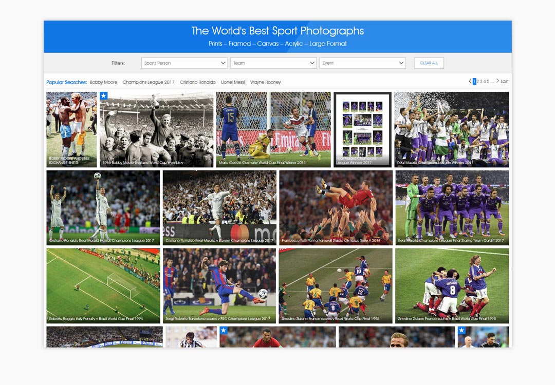 Sport Photo Gallery List Page