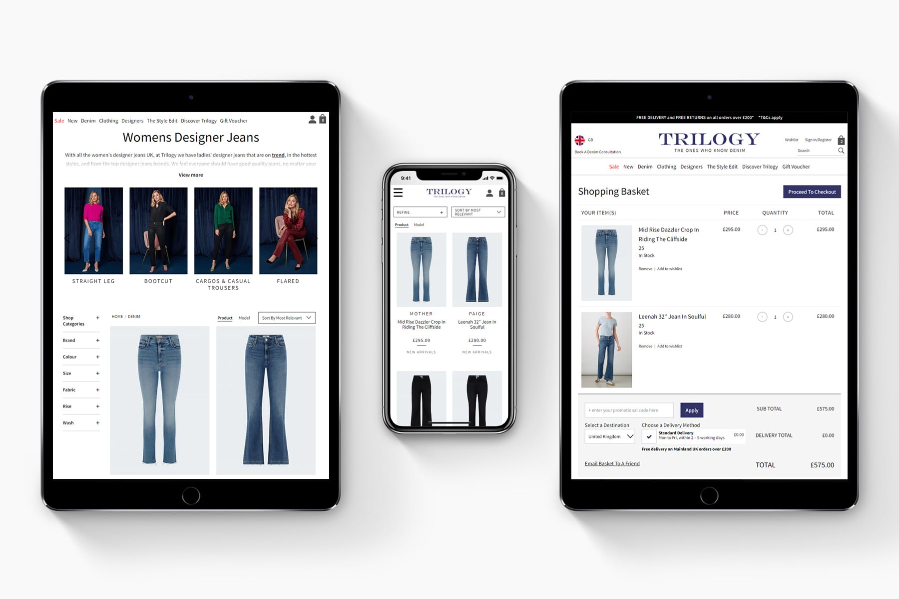 Trilogy Stores Device View